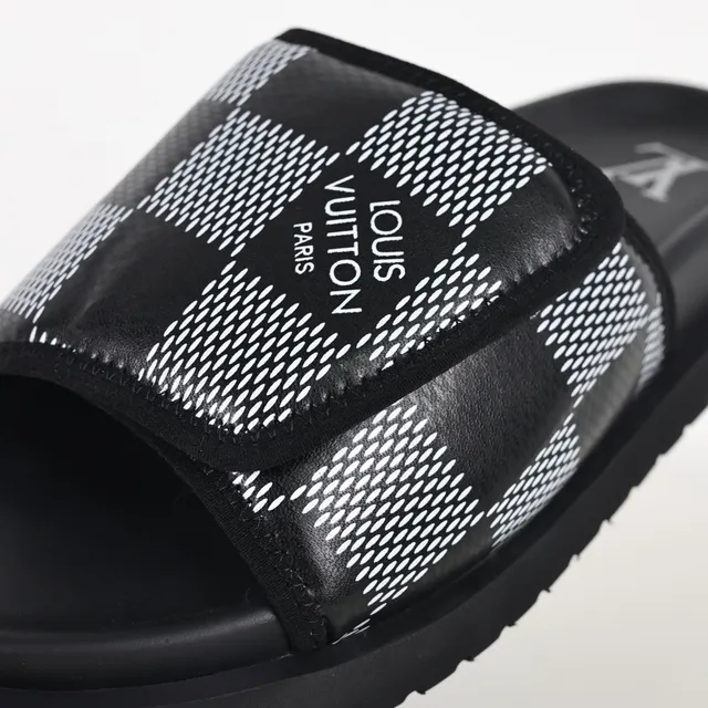 Louis Vuitton Run Away Monogram Check Slippers 6