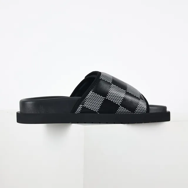 Louis Vuitton Run Away Monogram Check Slippers 7