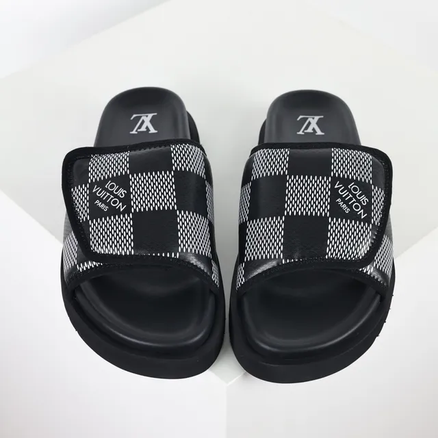 Louis Vuitton Run Away Monogram Check Slippers 8