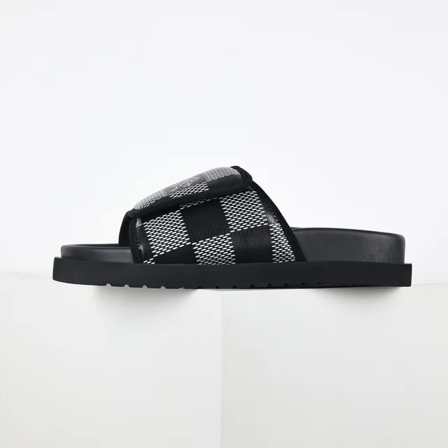 Louis Vuitton Run Away Monogram Check Slippers 9
