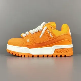 Louis Vuitton Run Away Orange and White Lifestyle Sneakers