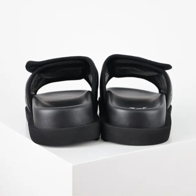 Louis Vuitton Run Away Slide Black Embossed Monogram Flower Slippers 8