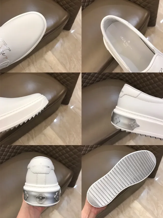 Louis Vuitton Run Away White Slip-On Loafers 4