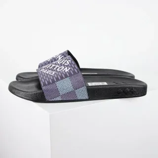 लुई विटन Slide बैंगनी और नीला Monogram स्लिपर्स