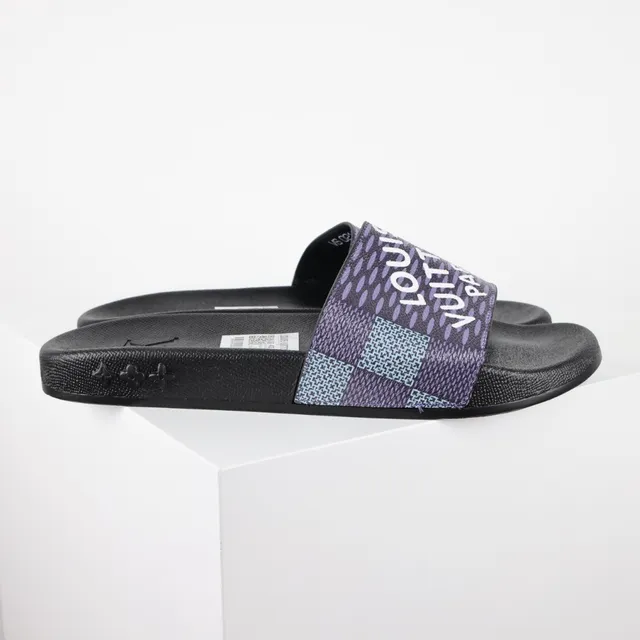 Louis Vuitton Slide Purple and Blue Monogram Slippers 3
