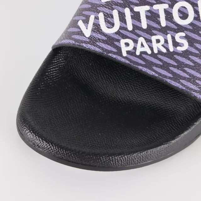 Louis Vuitton Slide Purple and Blue Monogram Slippers 5