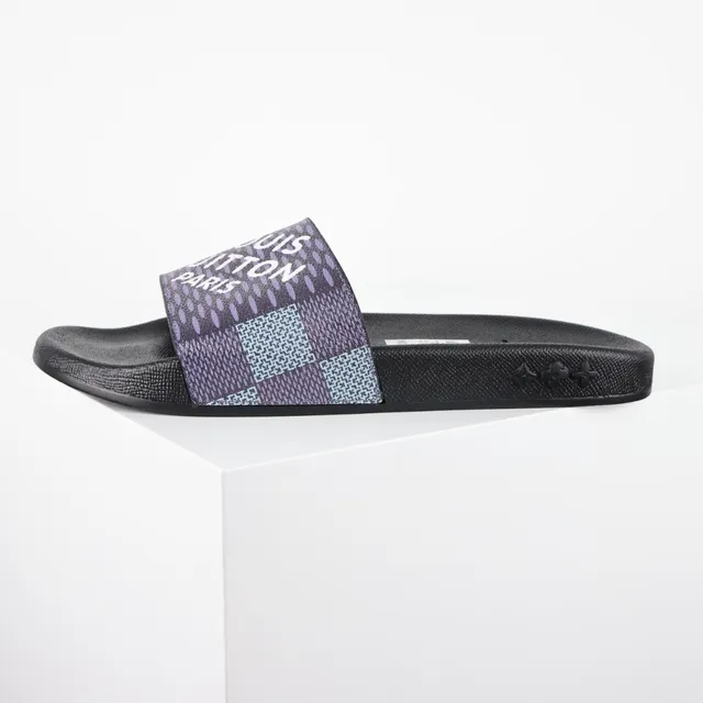 Louis Vuitton Slide Purple and Blue Monogram Slippers 9