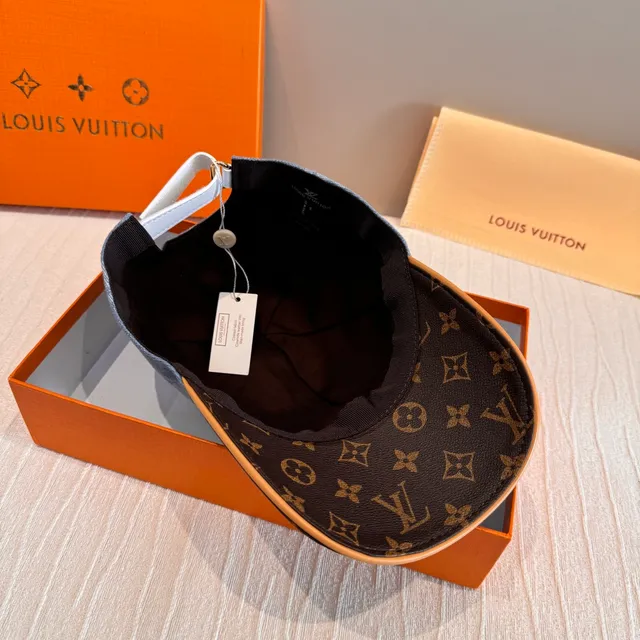 Louis Vuitton Two-Tone Denim and Monogram Baseball Cap 4