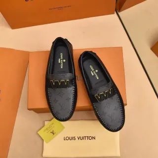 Louis Vuitton VV Loafer Black Monogram Leather Loafers