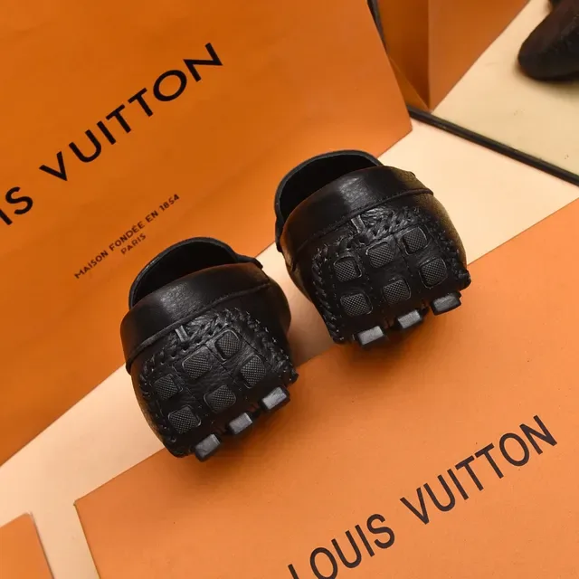 Louis Vuitton VV Loafer Black Monogram Leather Loafers 2