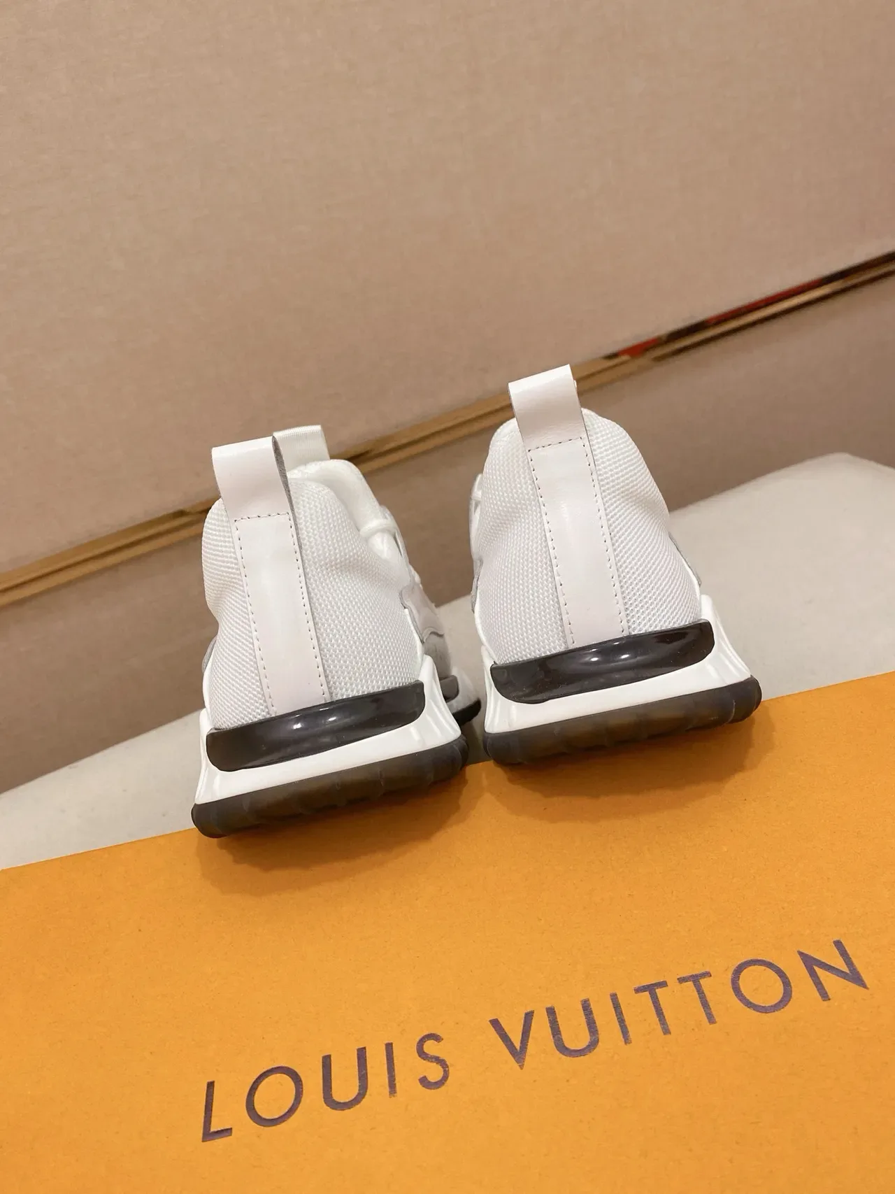 Louis Vuitton White Black Embossed Monogram Upper Sculpted Midsole Lifestyle Sneakers 8