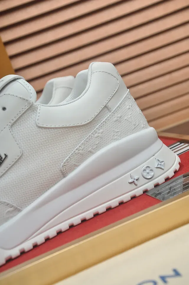 Louis Vuitton White Monogrammed Canvas/mesh Upper Chunky Sculpted Sole Lifestyle Sneakers 2