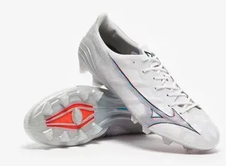Mizuno Bleu Orange Iridescent Synthétique Supérieur Clous Coniques Moulés Terrain Firme Chaussures de Football 11