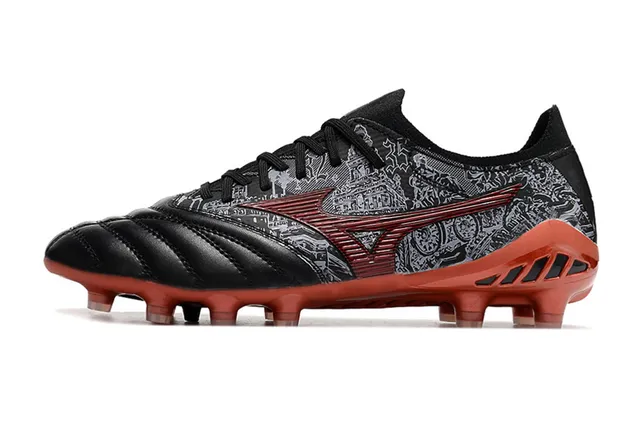 Mizuno Morelia Neo Black Red Gray Firm-Ground Chaussures de football 10