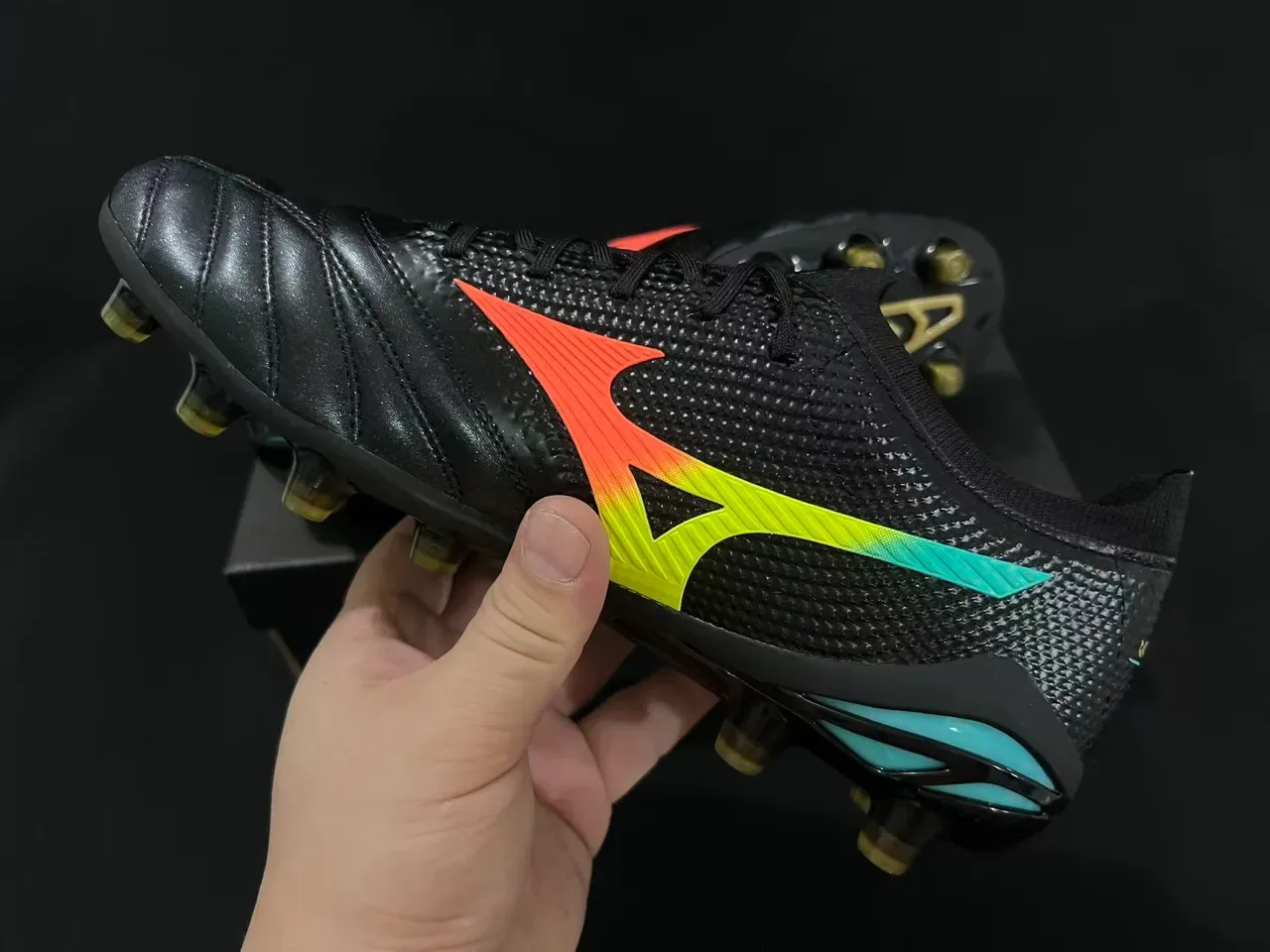 Mizuno Morelia Neo Gradient Black Firm-Ground Soccer Shoes 4