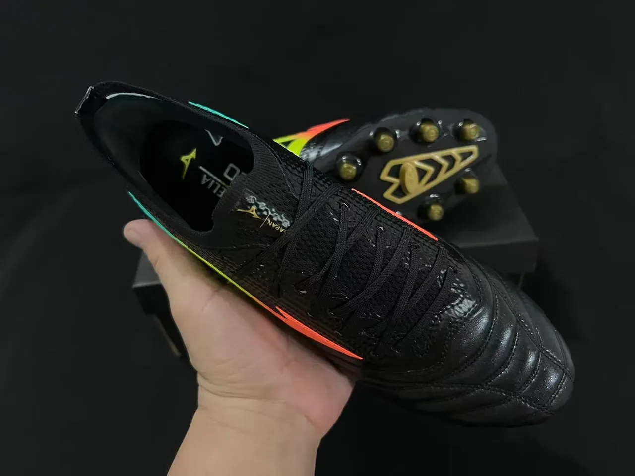 Mizuno Morelia Neo Gradient Black Firm-Ground Soccer Shoes 5