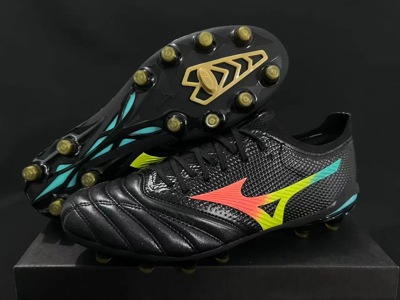 Mizuno Morelia Neo Gradient Black Firm-Ground Soccer Shoes 8