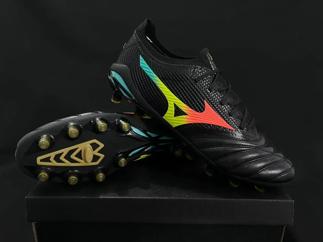 Mizuno Morelia Neo Gradient Black Firm-Ground Soccer Shoes 10