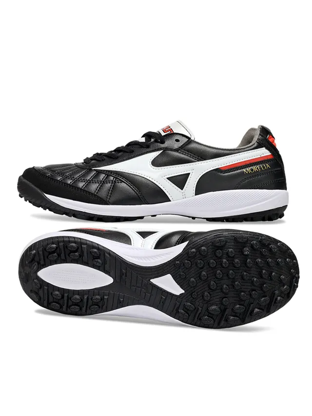 Mizuno Morelia White Black Red أحذية كرة القدم الداخلية 20