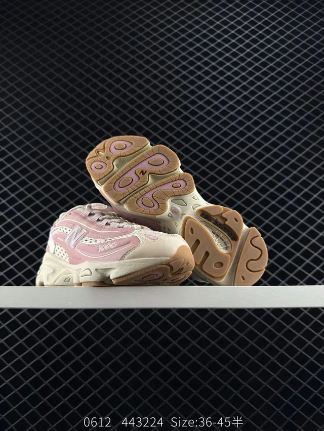 New Balance 1000 Beige Rosa Azul Tênis Chunky 2