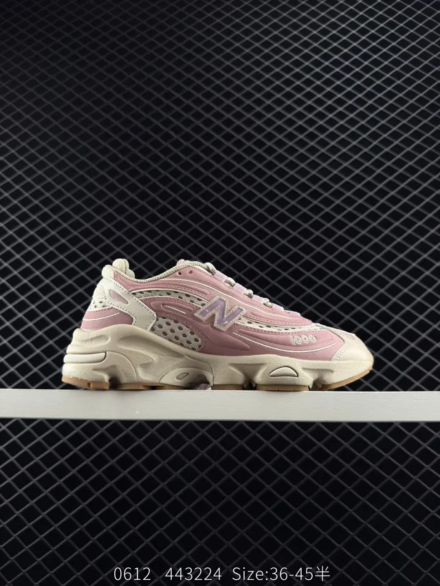 New Balance 1000 Beige Rosa Azul Tênis Chunky 3
