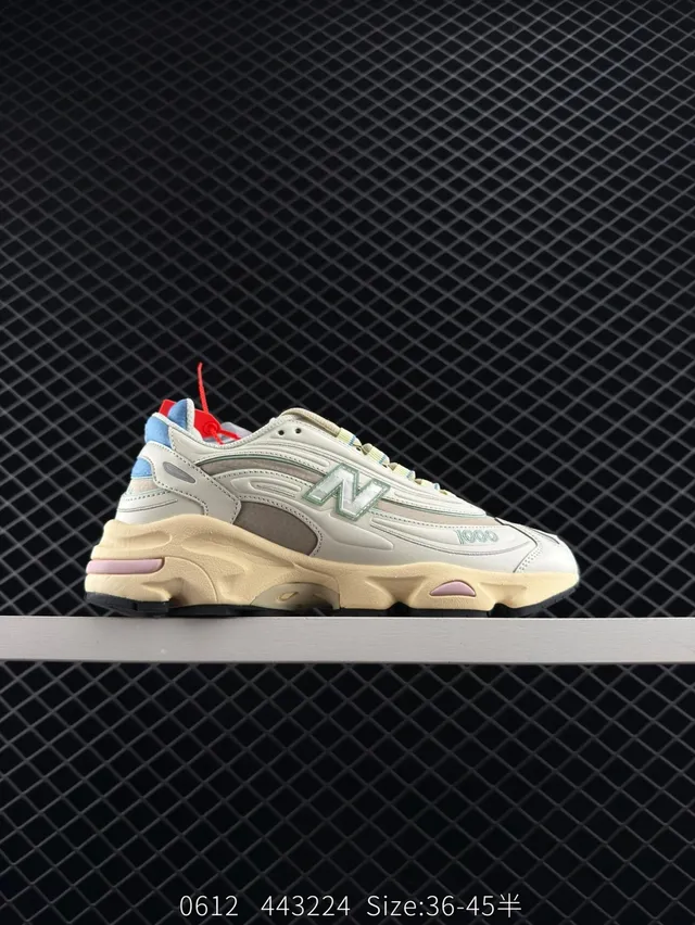 New Balance 1000 Beige Rosa Azul Tênis Chunky 7