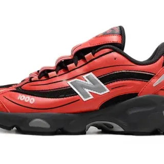 New Balance 1000 Red and Black Chunky Sneakers