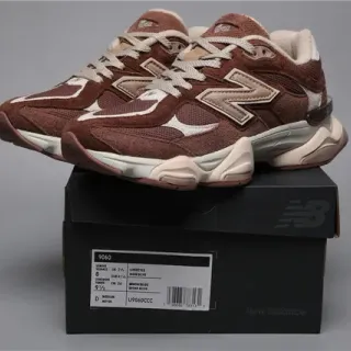New Balance 9060 Brown Beige Lifestyle Sneakers