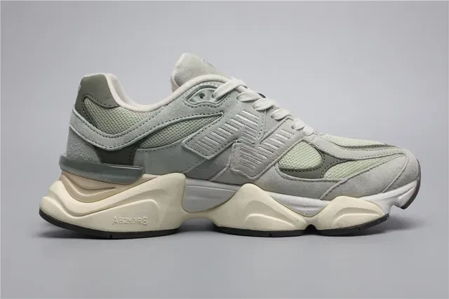 New Balance 9060 Sage Green et Off-White sneakers lifestyle 8
