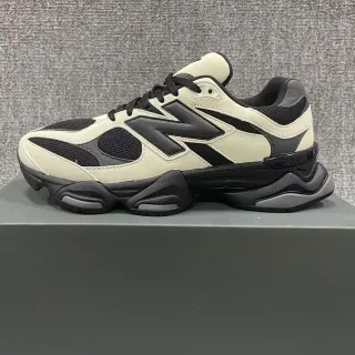 New Balance Beige Noir Chaussures Oversized Semelle Sculptée Avec Couche De Maille Et Supérieure Synthétique Épaisses
