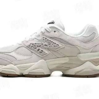 New Balance Beige Brown Layered Mesh And Suede Upper Sculpted Multi-Density Midsole Chunky Sneakers