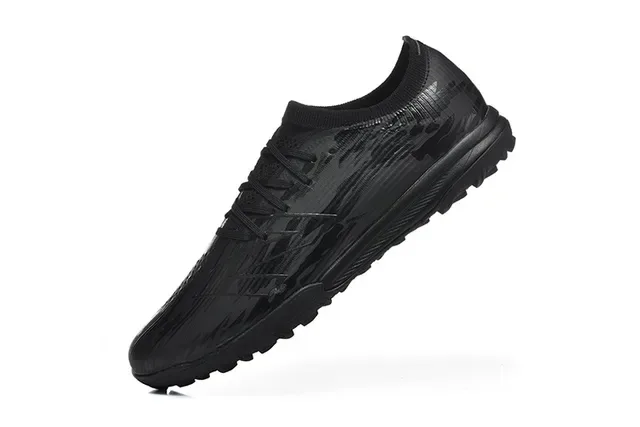 New Balance Tênis de Futebol Turf Preto Monocromático Brilhante Embossed 4