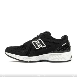 New Balance Negro Blanco Malla Superior Sintético Superposiciones Estructurales Zapatos de Running