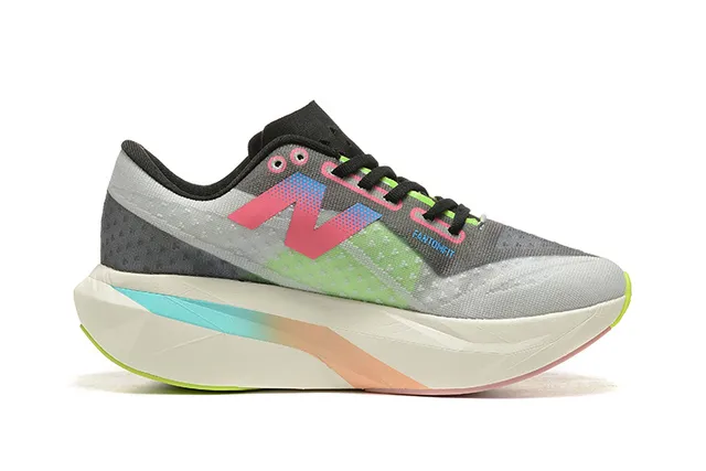 New Balance FuelCell Propel Multicolor Engineered Mesh Upper Multi-Color Gradient N Logo Running Shoes 6