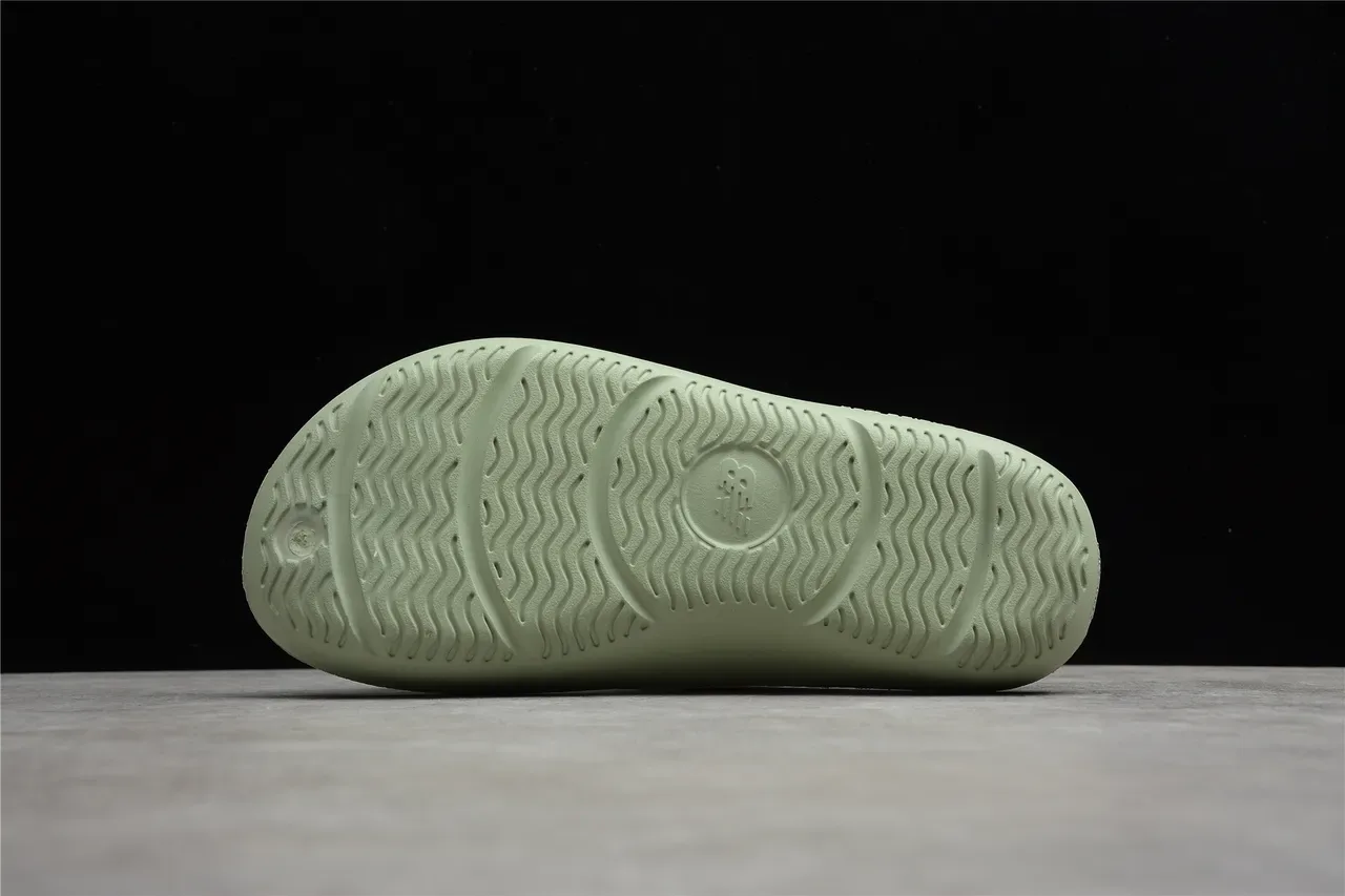 New Balance Green Molded Monochrome Contoured Footbed Slippers 3