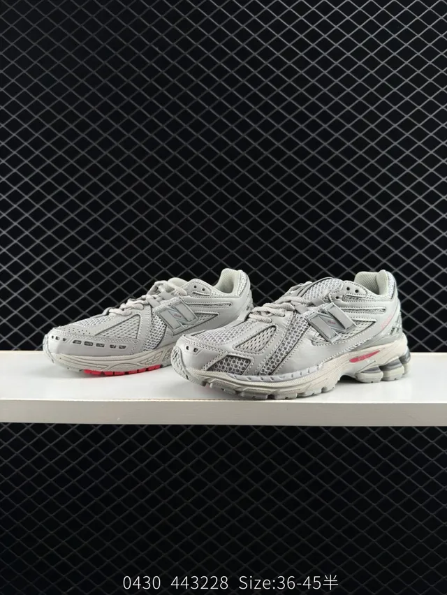 New Balance M1906 Tênis chunky bege vermelho com malha layered e sintético superior midsole cushionado 3