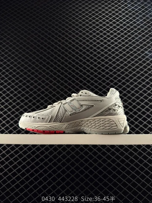 New Balance M1906 Tênis chunky bege vermelho com malha layered e sintético superior midsole cushionado 6