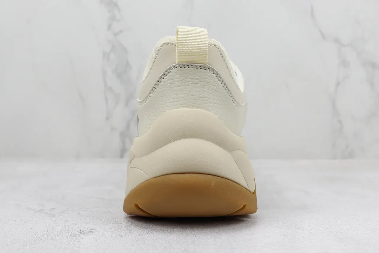 New Era Beige Black Chunky Sole Velcro Strap Closure Casual Sandals 9