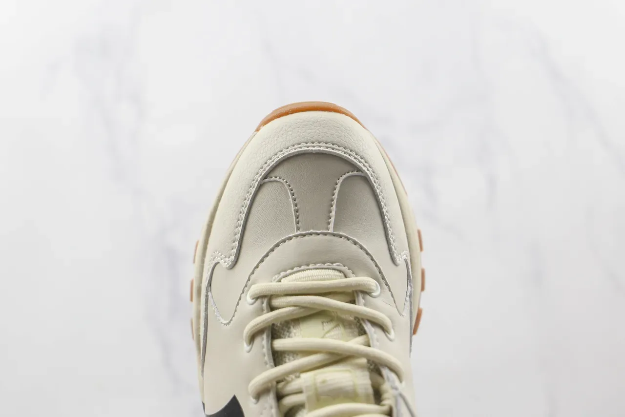 New Era Beige Black Sole Oversized NY Logo Chunky Sneakers 6