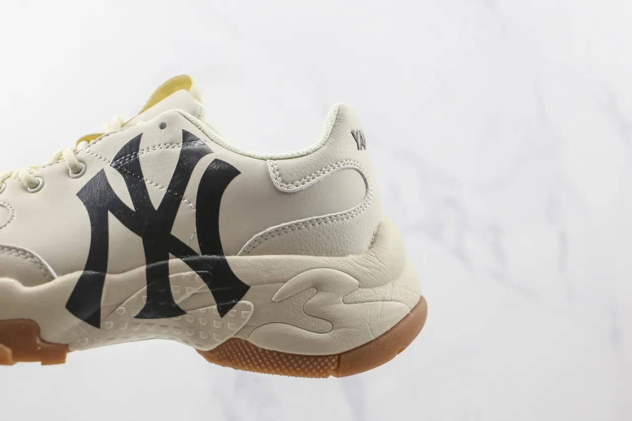 New Era Beige Black Sole Oversized NY Logo Chunky Sneakers 7