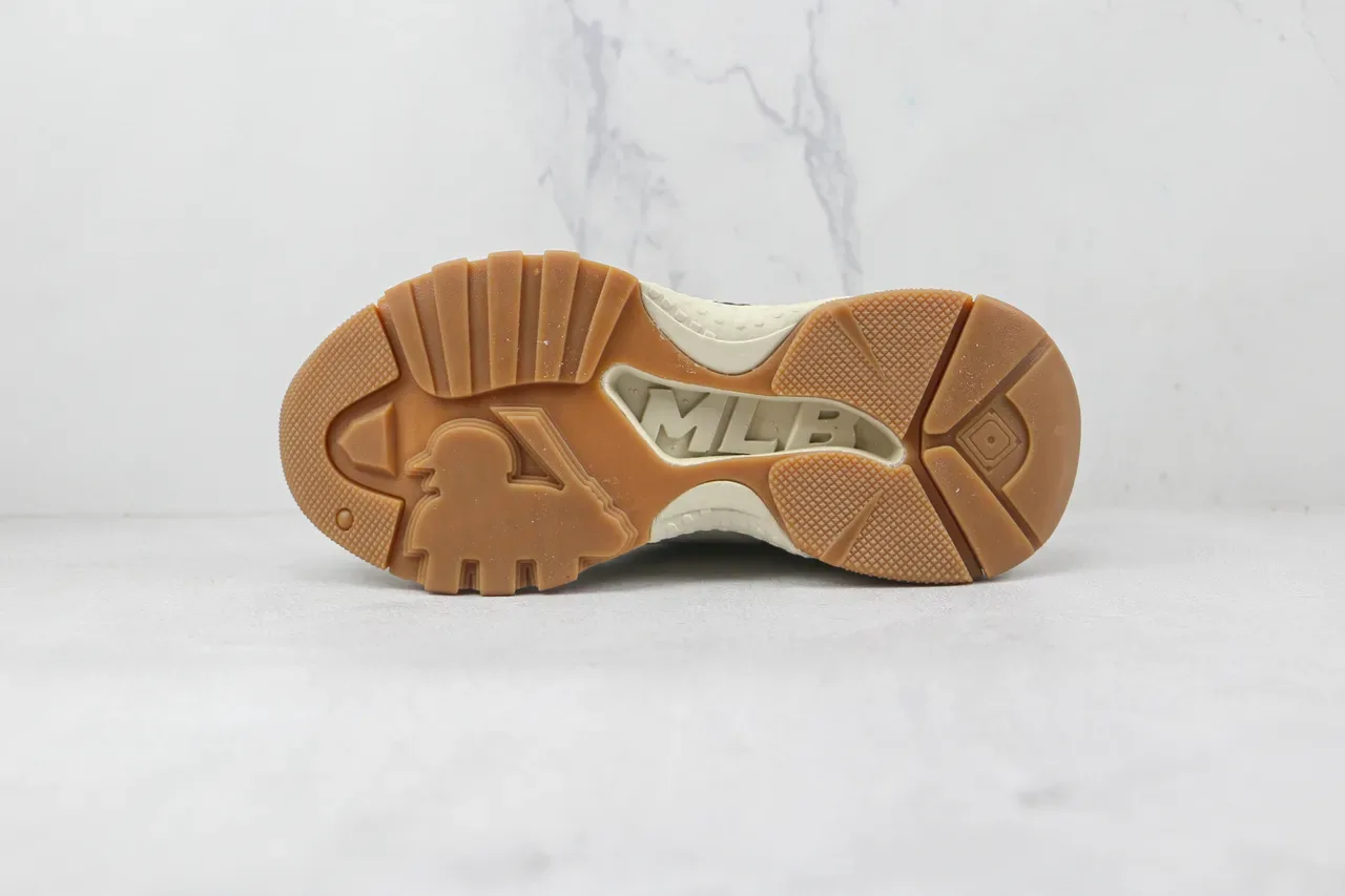 New Era Beige Black Sole Oversized NY Logo Chunky Sneakers 8