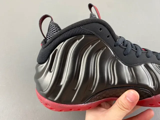 Nike Air Foamposite One Black Red Basketball Shoes 3