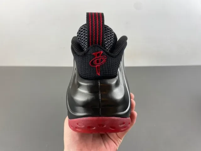 Nike Air Foamposite One Black Red Basketball Shoes 4