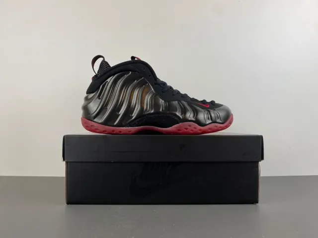 Nike Air Foamposite One Black Red Basketball Shoes 16