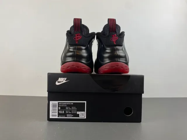 Nike Air Foamposite One Black Red Basketball Shoes 18