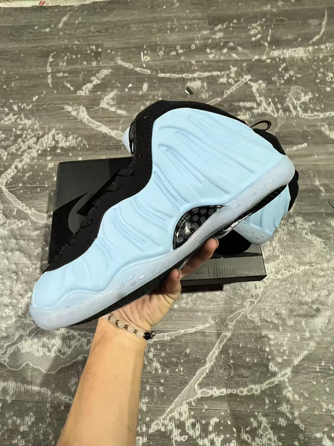 Nike Air Foamposite One Sky Blue Black Lifestyle Sneakers 5