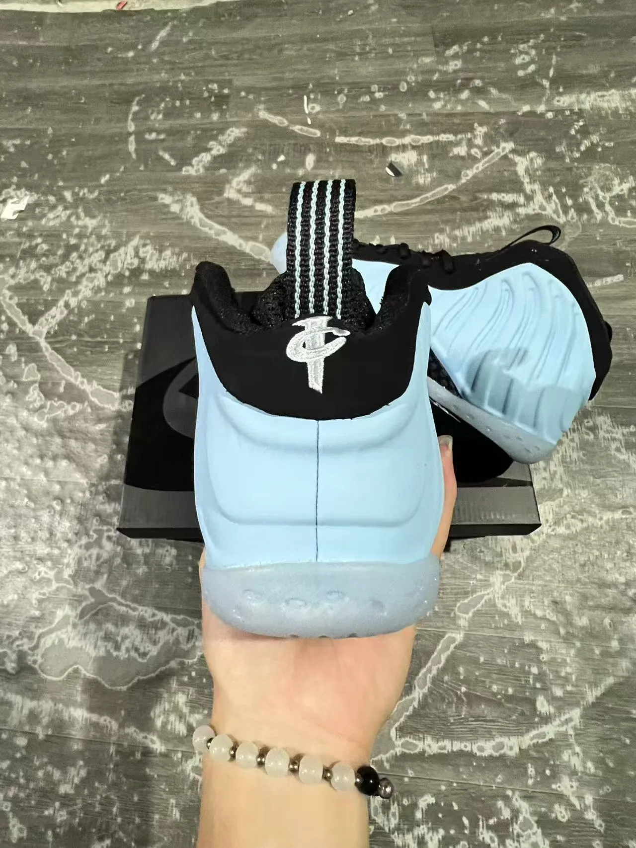 Nike Air Foamposite One Sky Blue Black Lifestyle Sneakers 8