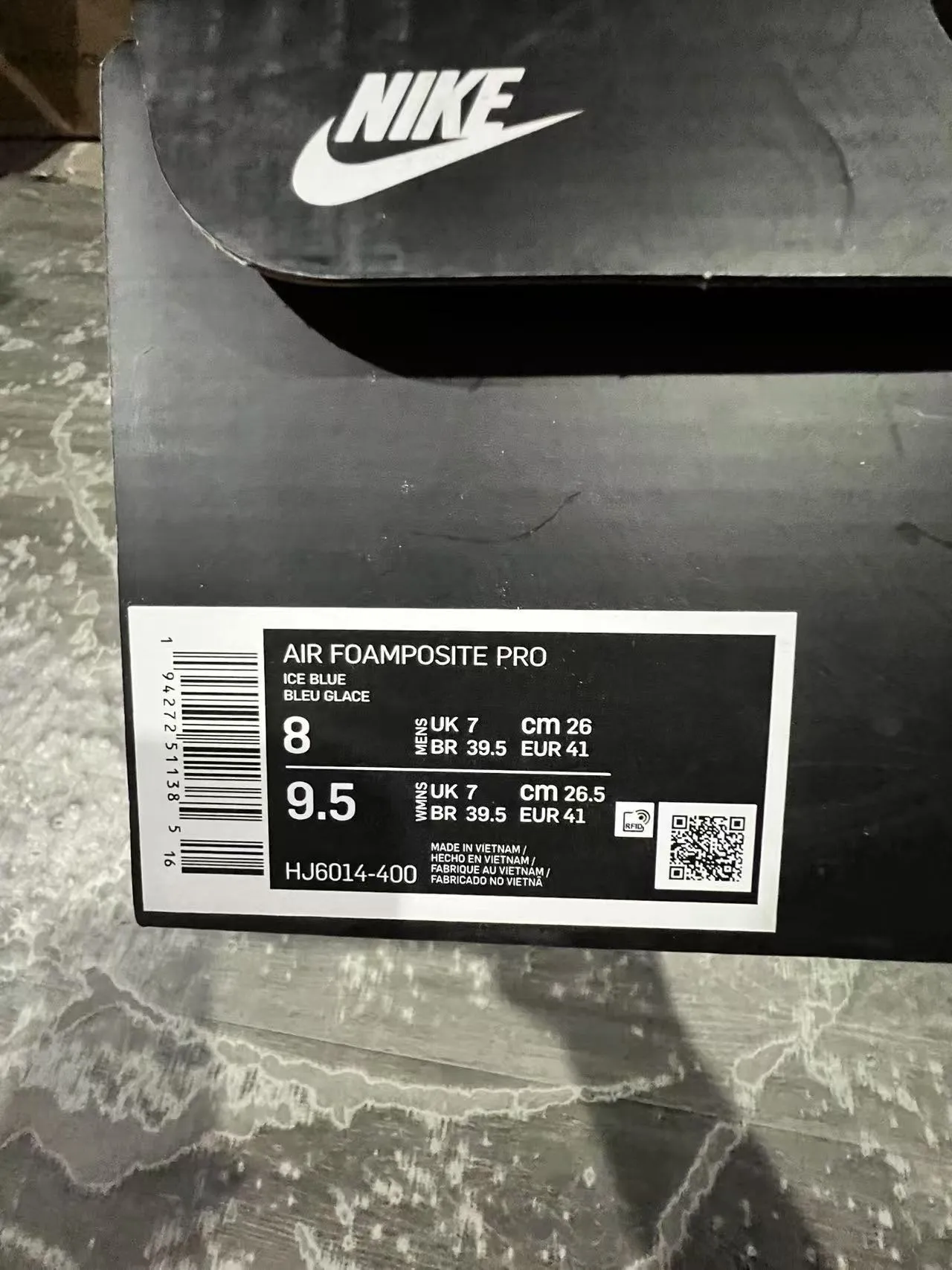 Nike Air Foamposite One Sky Blue Black Lifestyle Sneakers 10