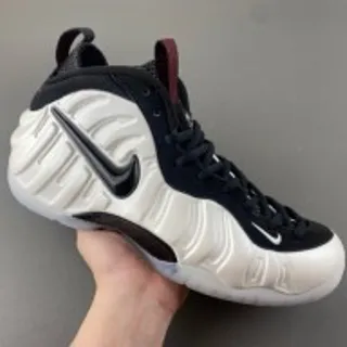 Nike Air Foamposite One White Black Maroon Basketball Shoes
