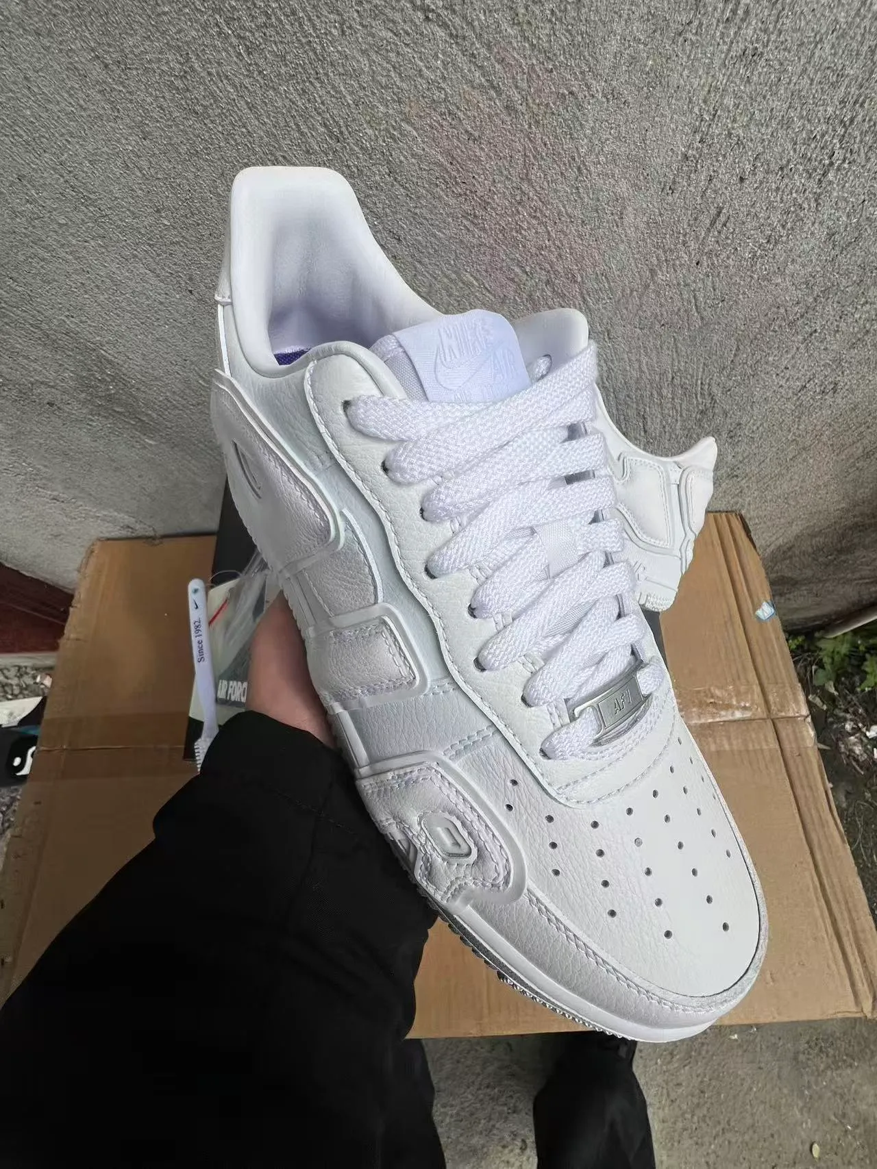 Nike Air Force 1 All-White Lifestyle Sneakers 2